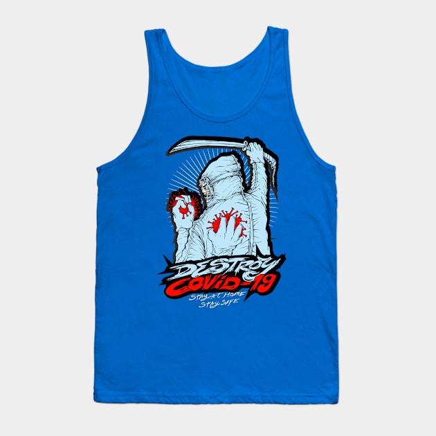 destroy corona covid 19 Tank Top by garudadua